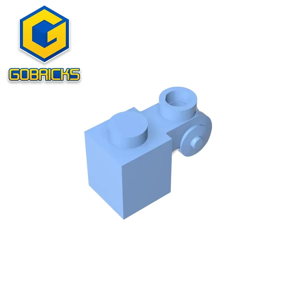 Color: Multicolor - Gobricks GDS-M150 Brick Special 1 x 1 with Scroll with Open Stud compatible with lego 20310 Assembles Building Blocks