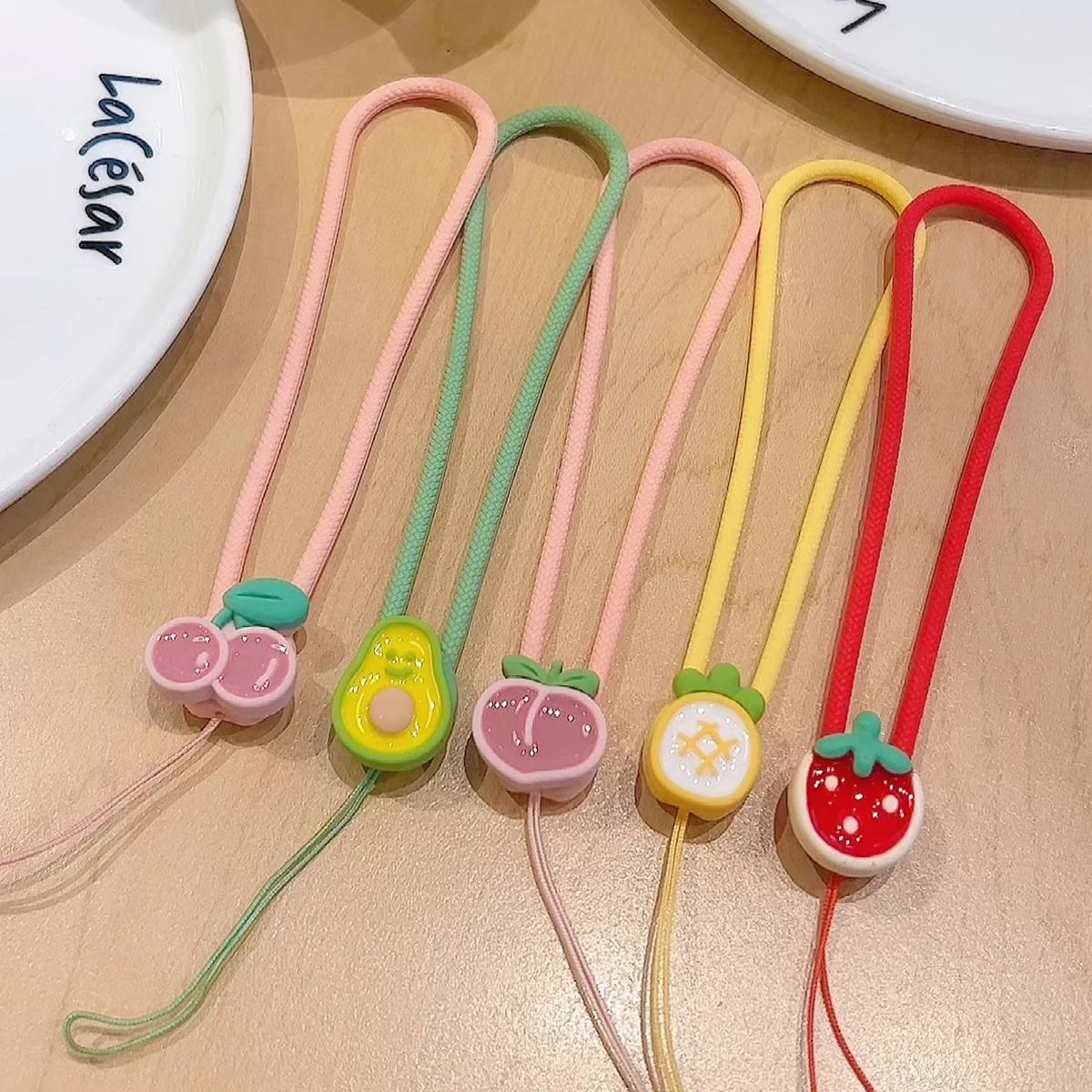 Color: Red / Pink, Material: Silicon, Ships From: CHINA - Mobile Phone Rope Earphones Silicone Wrist Strap Ccd Camera Usb Key Chain Strawberry Fruit Decoration