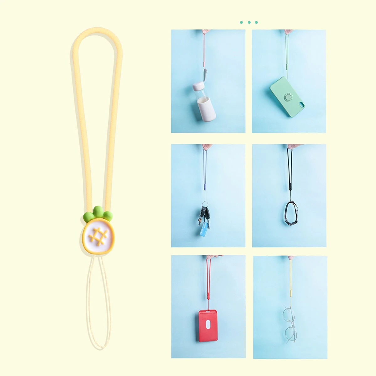 Color: Red / Pink, Material: Silicon, Ships From: CHINA - Mobile Phone Rope Earphones Silicone Wrist Strap Ccd Camera Usb Key Chain Strawberry Fruit Decoration