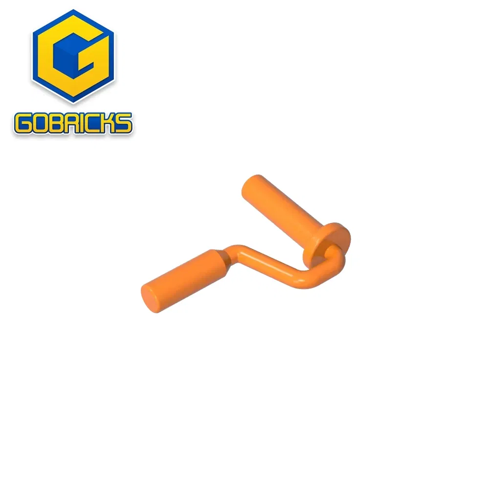 Color: Red - Gobricks GDS-90263 Equipment Paint Roller Brush Handle Edge On Handle compatible with lego 12885 Assembles Building Blocks
