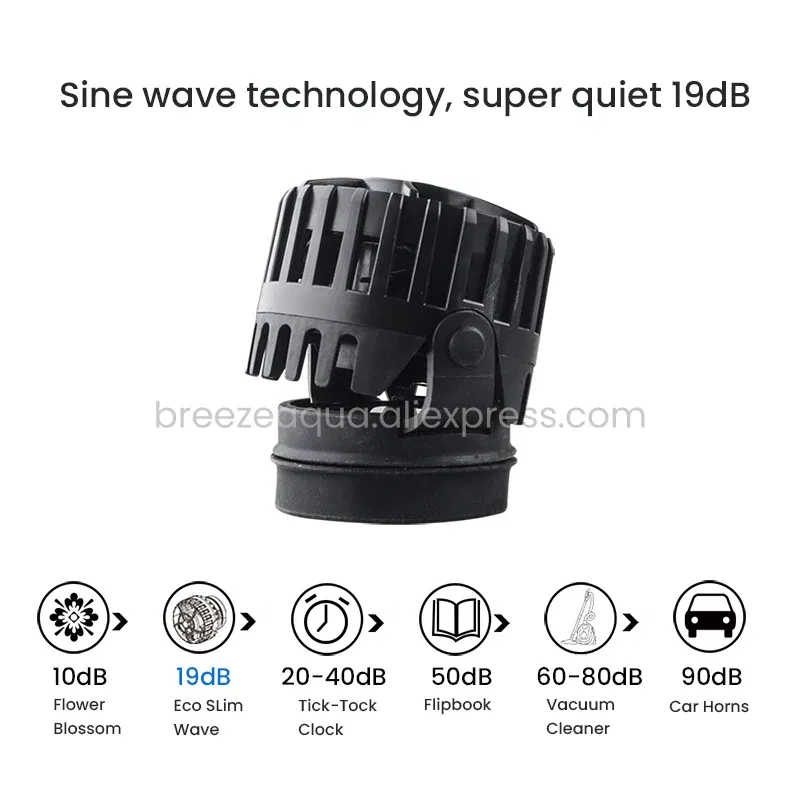 Color: WHITE, Power: 4W - ZKSJ Eco Slim 6000/10000/15000/20000/25000 DC Mini Saltwater Fish Tank Aquarium Wavemaker Pump with Controller