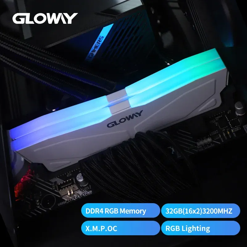 Memory Capacity: 16 GB - Gloway Memoria RAM 3200mhz 3600mhz RGB DDR4 (8GBX2pcs) Memory DIMM 16GBx2pcs For Computador Desktop