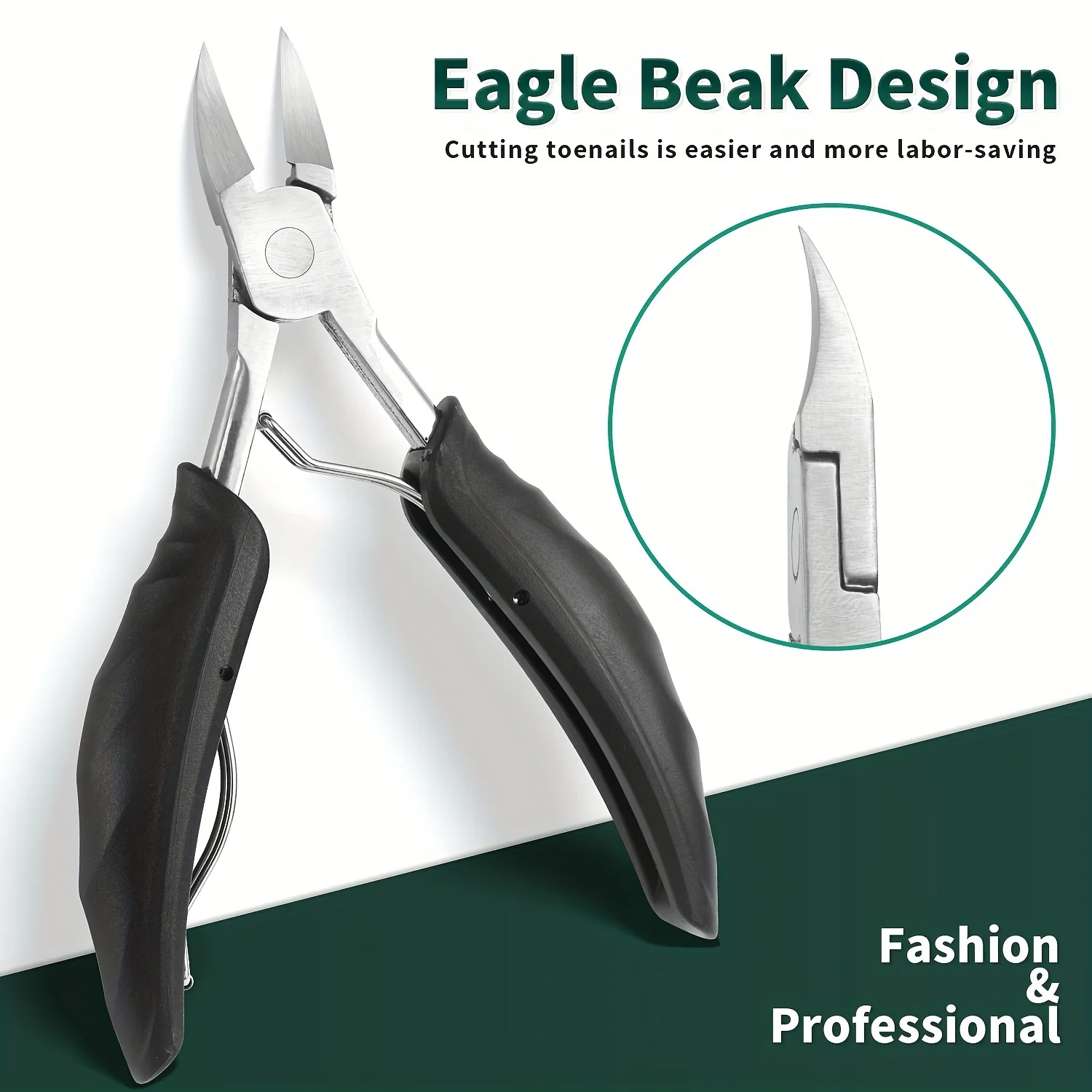 Color: WHITE - 9/40 pcs Full Function Manicure Set, Stainless SteelNail Clippers Pedicure Kit, Toenail Clippers Kit