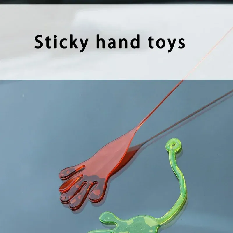 Color: DEEP BLUE - 1pc Squishy Toy Slap Hands Palm Toy Elastic Sticky Toy For Kid Gift Party Gags Practical Jokes Elastic Creative Tricky Toys
