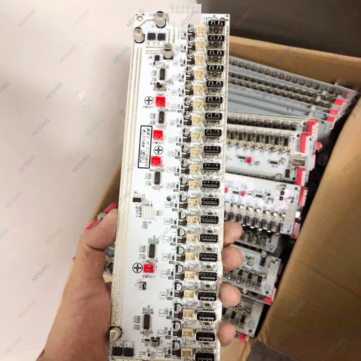 Color: Transparent - Mobile Phone Group Control Equipment Motherboard Ethernet OTG USB Connection Independent Switch Smartphone USB Farm Mainboard