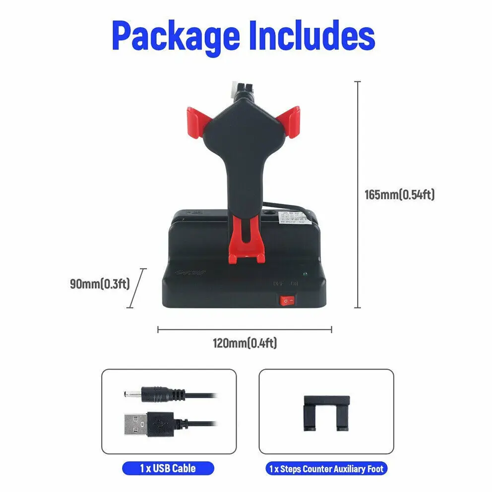Color: Black - Creative Manual Automatic Steps Counter Swaying Phone Shaker Swing Wiggle Pedometer Steps Counter for Pokemon