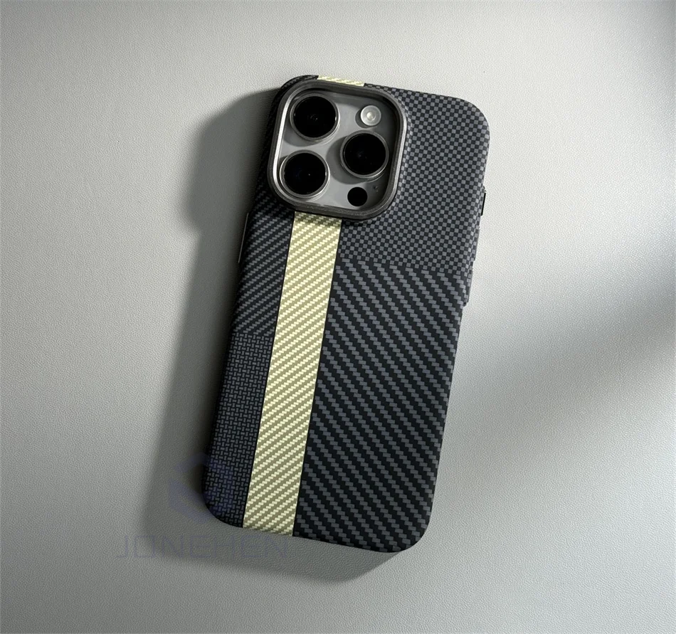Color: Blue, Material: Plastic - Luxury Alloy Lens Personalized Pixel 3D Relief Carbon Fibre Pattern Case For iPhone 13 14 15 16 Pro Max Slim Cover For Magsafe