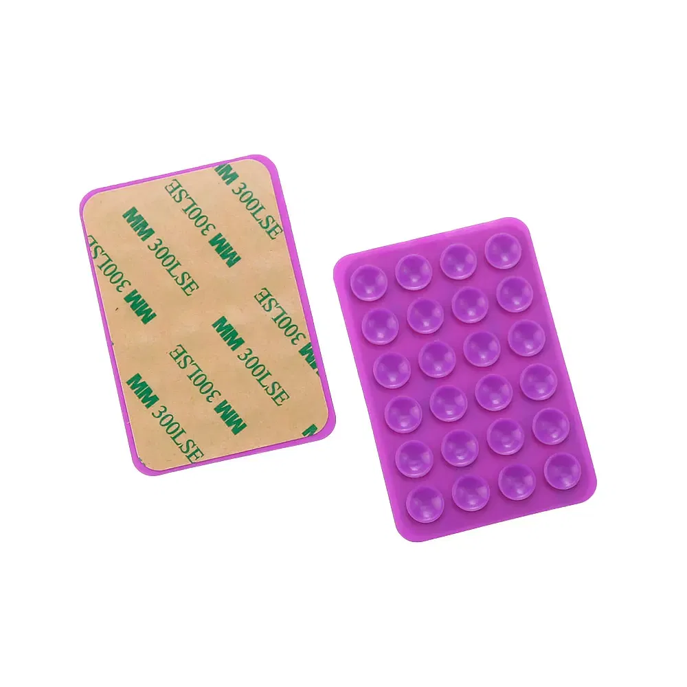 Color: army green - Silicone World Square Silicone Mobile Phone Fixing Suction Cup Car Mounted Bracket Phone Case Universal Anti Slip Suction Cup