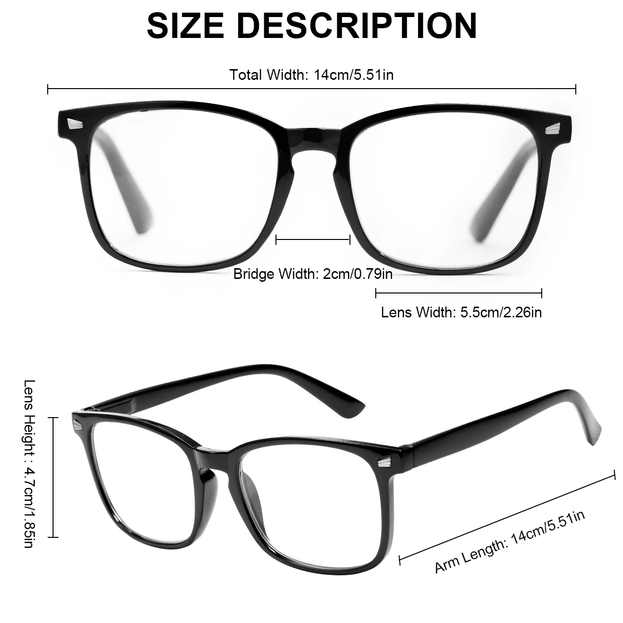Frame Color: black - 1/2/3/4/5PCS VOPHA Auto-Focus Reading Glasses Lightweight PC Frame, Unisex Design | Ideal for Computer Use & Perfect Gift Choice