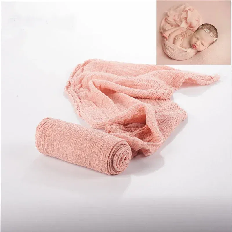 Color: Clear - Newborn Photography Props Wrap Baby Blanket Soft Stretchable Cotton Swaddling Photography Backdrop Babies Accessories