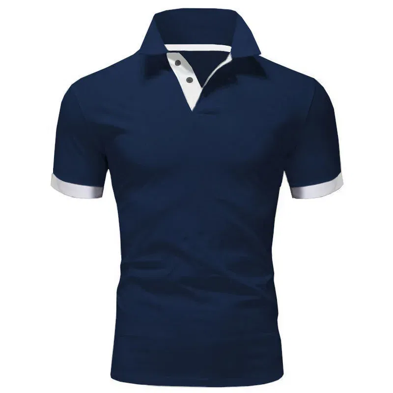 Color: Dark Grey, Size: M - Men's Short Sleeve Polo Shirts Casual Slim Fit Basic Designed Shirts Quick-drying Anti-wrinkle Tops