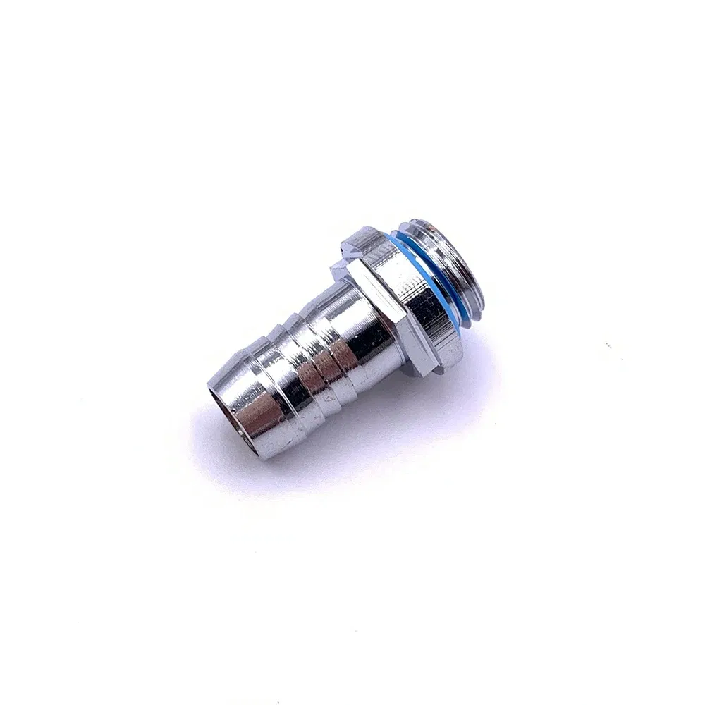 Color: grey - 6pcs PC Water Cooling Barb Fitting Two-Touch Fitting G1/4 Thread Barb Connector for Computer Cooling System 4/6/7.2/9/11/14mm