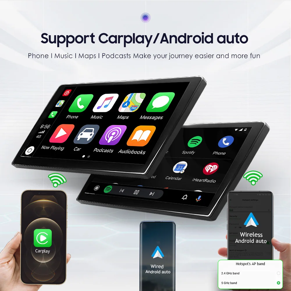 Color: Red - TOYOUSONIC 2 Din 9/10 Inch Android Car Radio 4G 64G Universal Multimedia Player Carplay Android Auto Autoradio Stereo Bluetooth