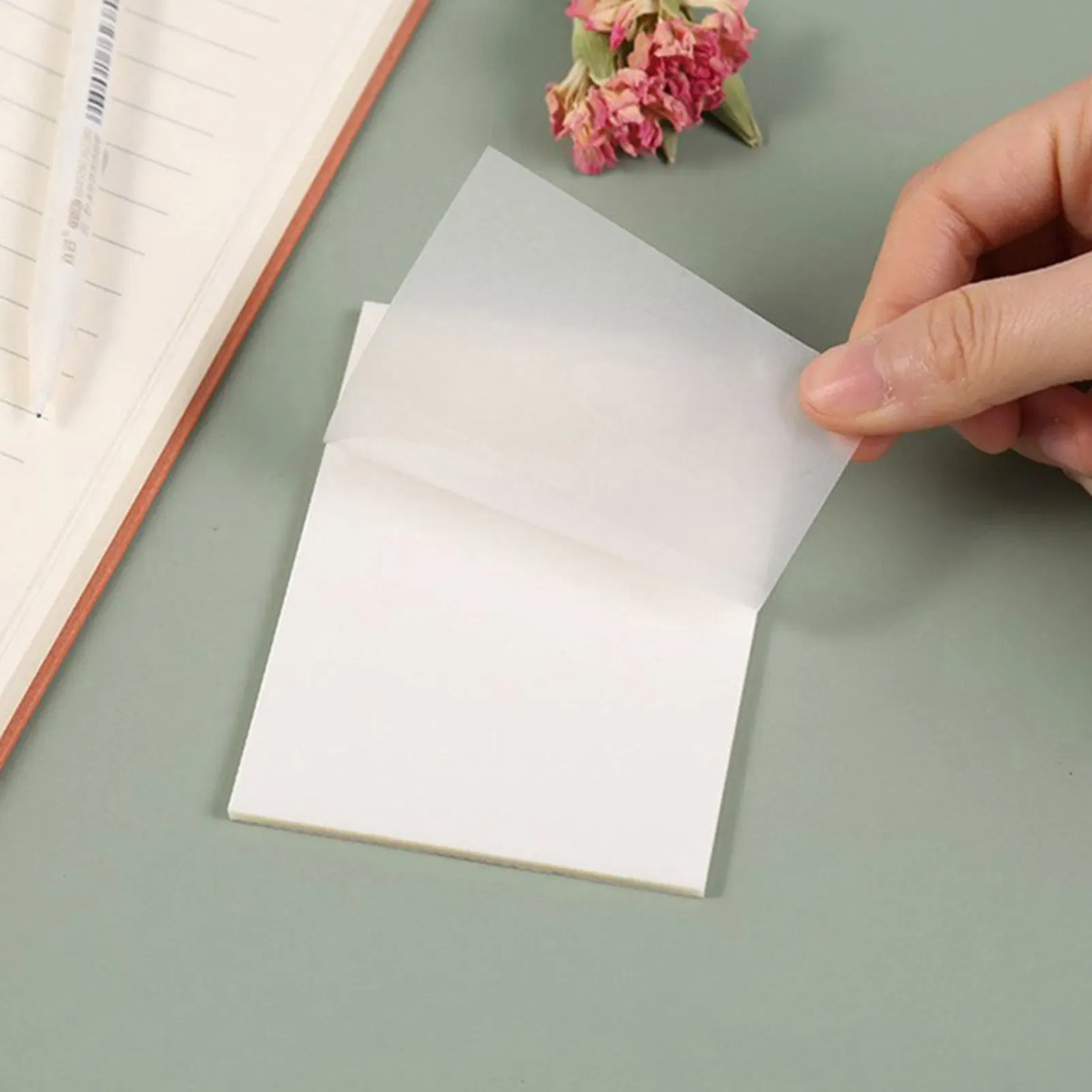 Color: Blue, Ships From: CN - Clear Sticky Notes 50 Sheets Waterproof Sticky Note Papers Self-Adhesive Transparent Memo Note Pads School Office Supplies