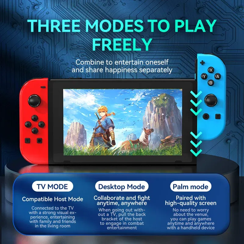 Color: green - STORM WYRM Bluetooth Joystick for Switch NS Game Left and Right Wireless RGB With Light Small Handle JOY-02