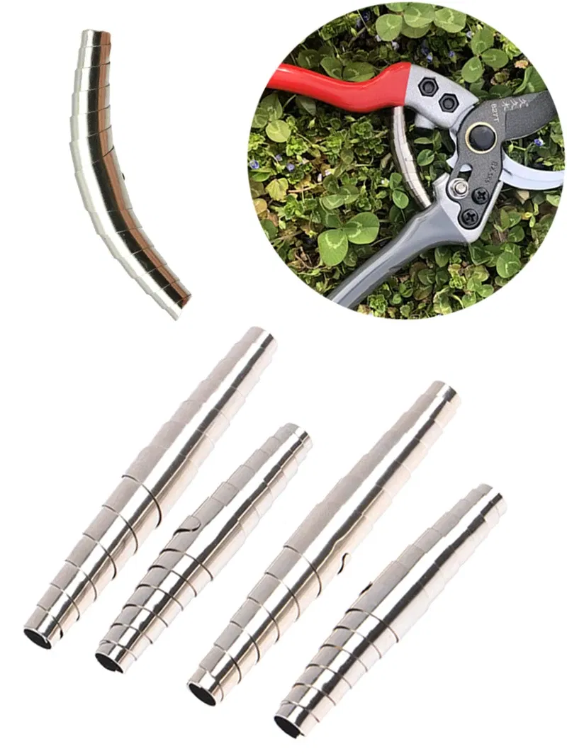 Color: Brown - 2/4Pcs Replacement Parts Multi Purpose Stainless Steel Easy Install Home For Secateurs Garden Tool Pruning Shears Spare Spring