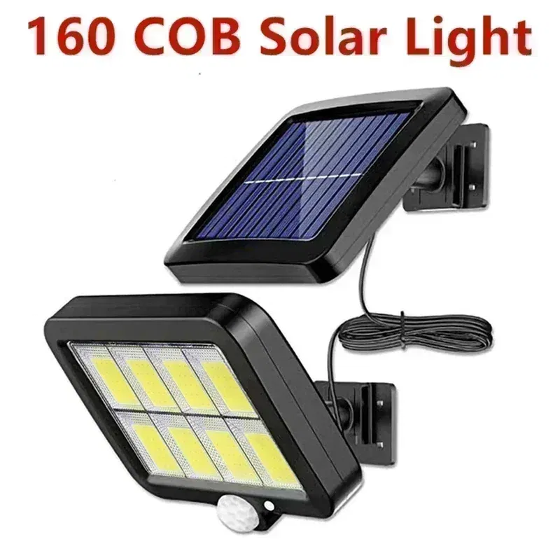 Emitting Color: pink - COB LED Solar Light Outdoor PIR Motion Sensor Solar Waterproof Wall Emergency Street Light Garage Lighting Patio Security Lights