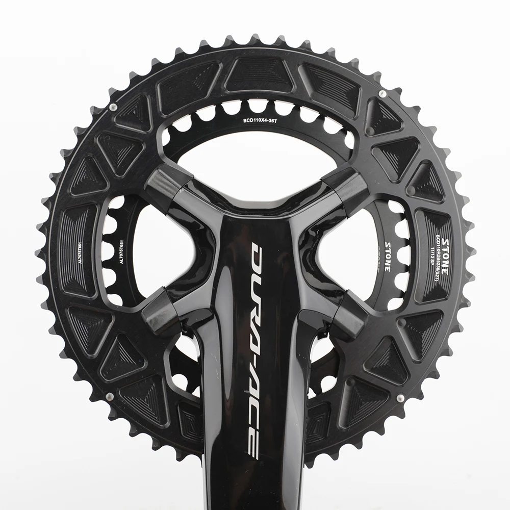Color: Red, Ships From: CHINA, Chainwheel Teeth: 40T - STONE Double Chainring BCD 110mm 4 Bolts for 105 R7100 Ultegra R8100 R9200 Dura Ace Road Bike Chainwheel Chain Ring