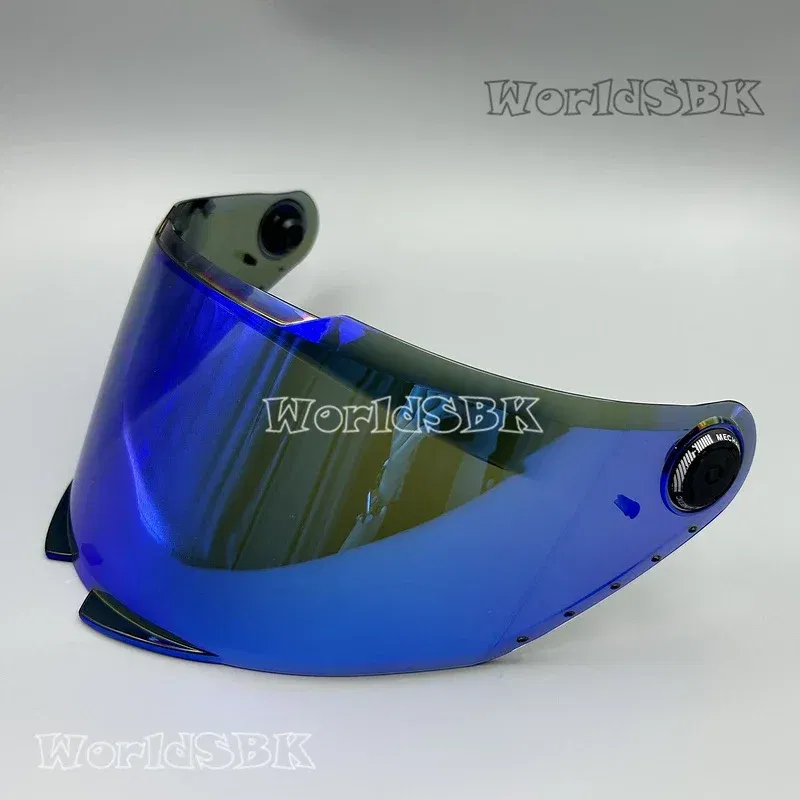 Color: Blue - MT Helmet Visor Shield for THUNDER 4 SV Sunscreen Capacete Windshield Uv Protection Motorcycle Replace Extra Lens MT-V-28B