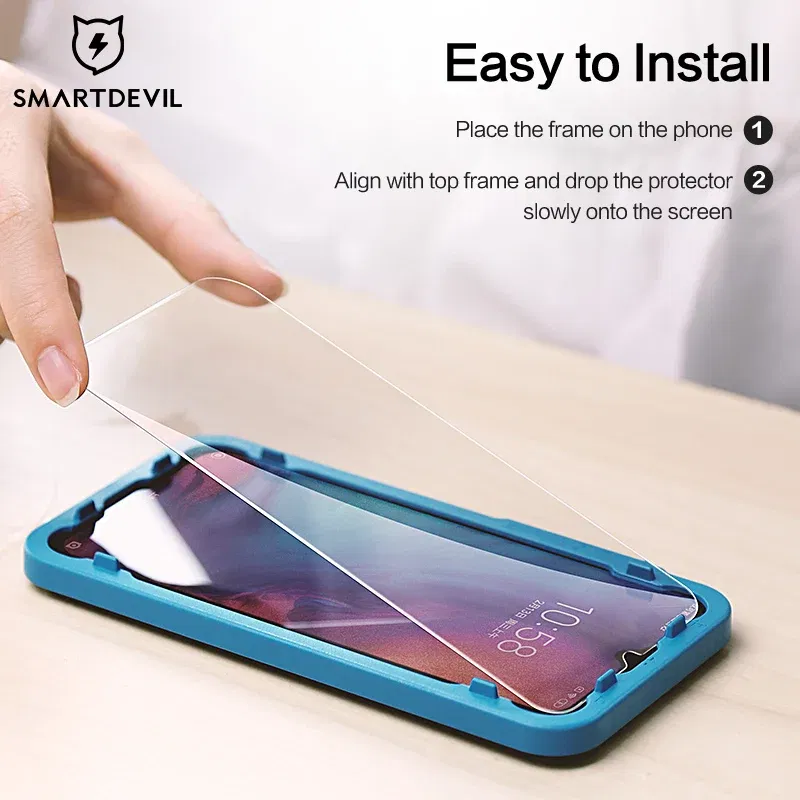 Color: Lucent, Material: pet - SmartDevil Tempered Glass For Redmi Note 9 8 Pro 7 Pro Screen Protector For Redmi 9T 10X 2.5D Curved Anti Blue Light 2 PCS