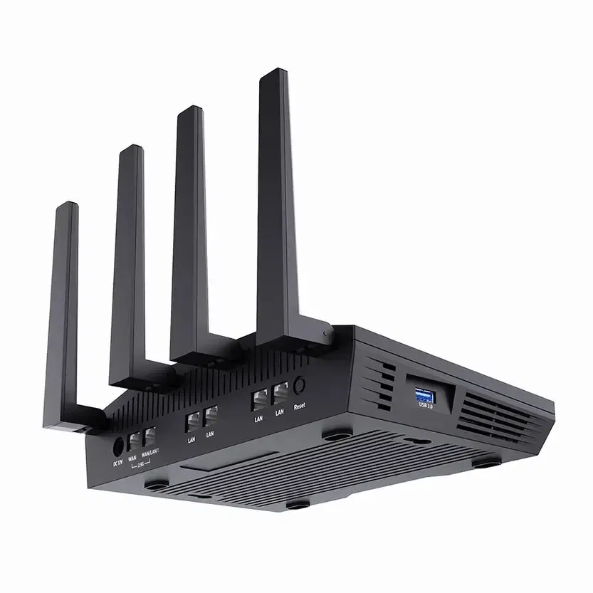 Color: black, Ships From: CHINA - 2025 Flint 2 GL-MT6000 home and office router, 8-Stream Wi-Fi 6 technology,OpenWrt,2.5G Ethernet ports,Parental control