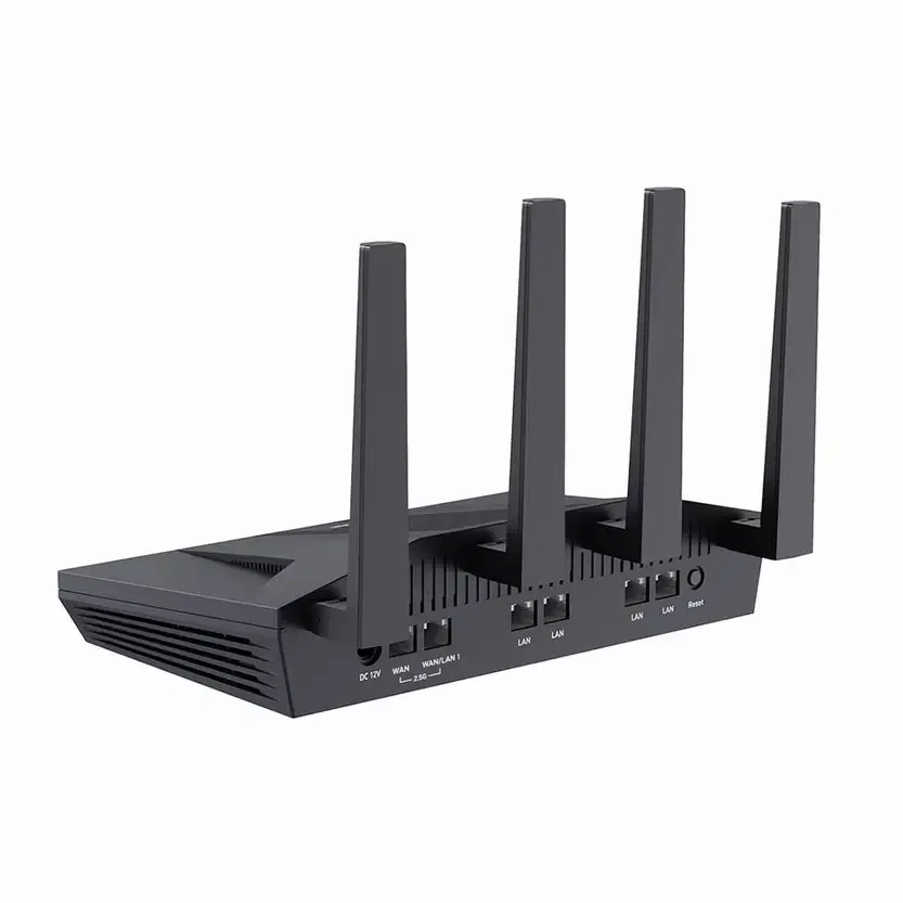 Color: black, Ships From: CHINA - 2025 Flint 2 GL-MT6000 home and office router, 8-Stream Wi-Fi 6 technology,OpenWrt,2.5G Ethernet ports,Parental control