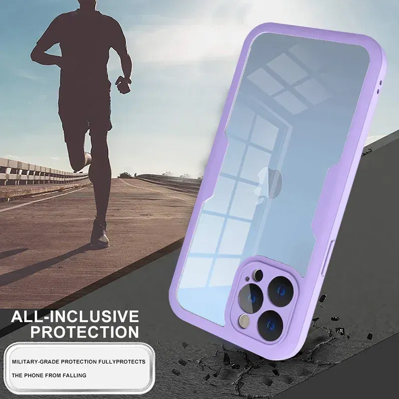 Color: Blue, Compatible-Phone Models: For iPhone 6, Ships From: CN - Clear 360 Full Wrap Phone Case For iPhone 17 Pro Max 16 15 14 13 12 11 SE2/SE3 Xr Xs 8 Plus Film With Lens Protection Back Cover