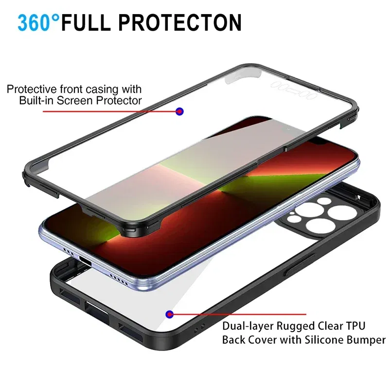 Color: Blue, Compatible-Phone Models: For iPhone 6, Ships From: CN - Clear 360 Full Wrap Phone Case For iPhone 17 Pro Max 16 15 14 13 12 11 SE2/SE3 Xr Xs 8 Plus Film With Lens Protection Back Cover