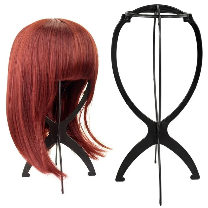 Color: Light White - 10pcs Wig Stand Durable Easy Assembly Wig Cap Holder Portable Plastic Hair Hat Displaying Stand Ideal for Home Salon Travel Use