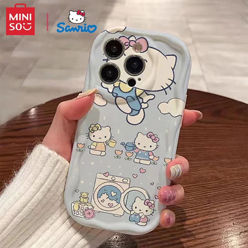 Color: SKY BLUE, Material: PC - Miniso Sanrio Collaboration Hello Kitty Phone Case For Samsung Galaxy S10 S20 S21 S22 S23 S24 FE Plus Ultra Note 20 Phone Case