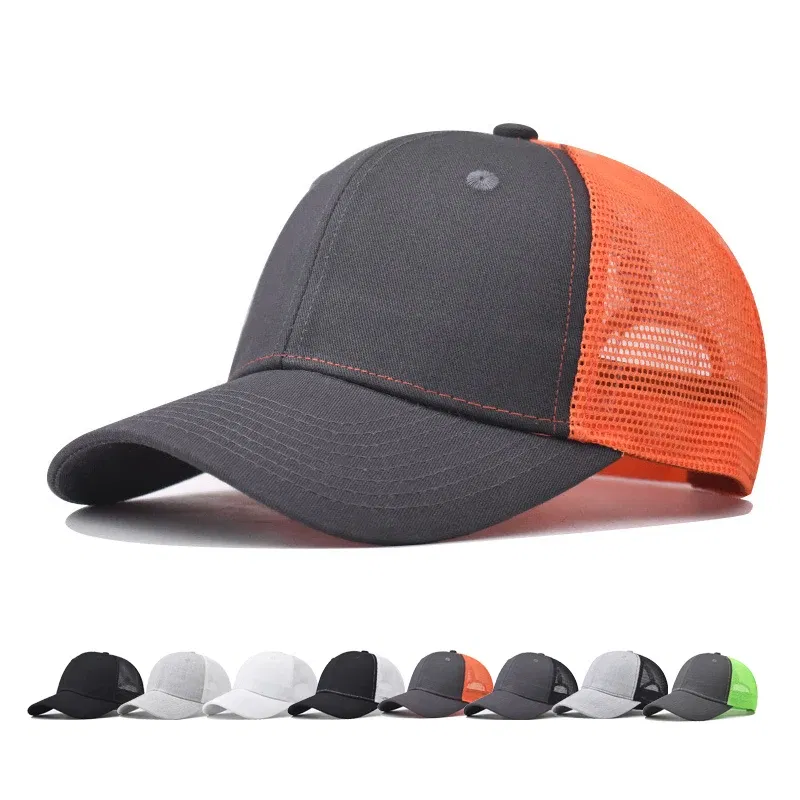Color: Green, Size: Adjustable - Baseball Cap Adult Net cap Shallow Curved eaves Hat Unisex Summer hat Breathable hat shade Spring Autumn Cap Hip Hop Fitted Cap