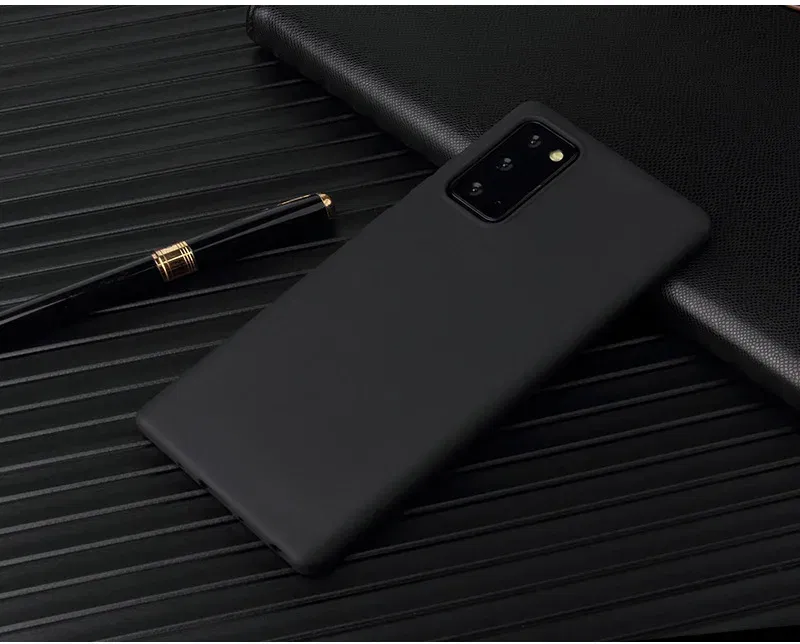 Color: Dark Blue, Material: PE - Matte Case For Samsung Galaxy A51 A71 S20 Ultra S10 Plus A01 A31 A81 A91 A10 A20 A30 A40 A50 A70 Solid Color Silicone Cover