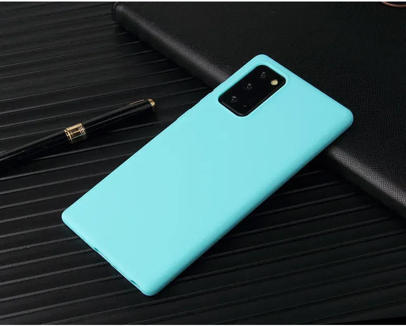 Color: Red, Material: Plastic - Matte Case For Samsung Galaxy A51 A71 S20 Ultra S10 Plus A01 A31 A81 A91 A10 A20 A30 A40 A50 A70 Solid Color Silicone Cover