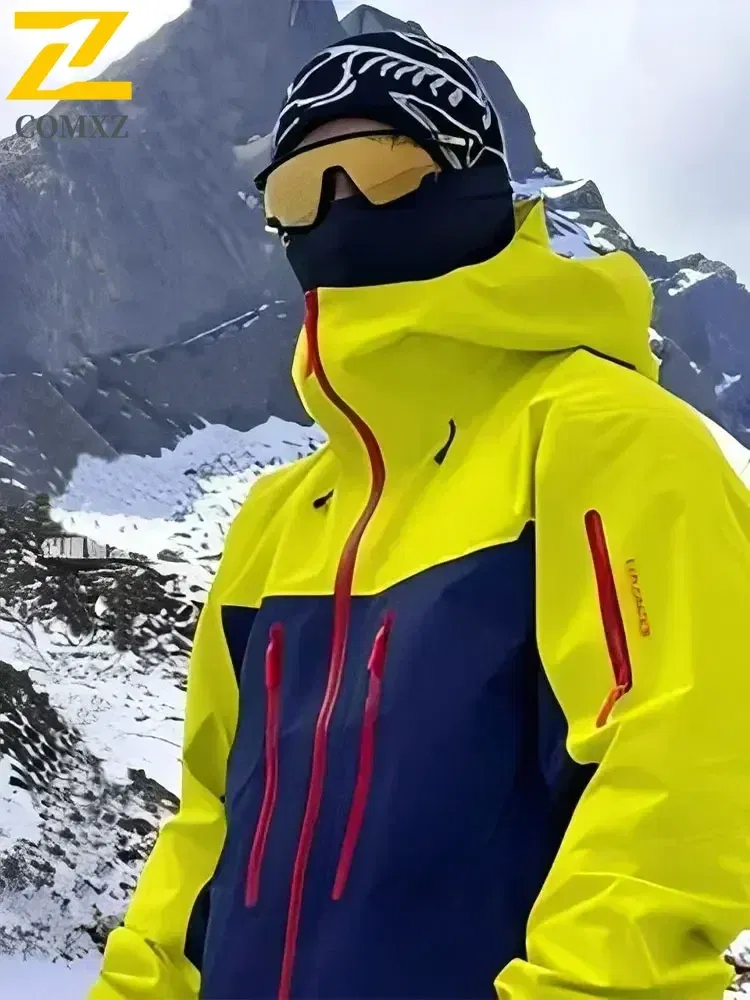 Color: GRAY, Size: XL - Spring Autumn Men's Windbreaker Fashion Outdoor Mountaineering Travel Windproof Waterproof Hooded Jacket Slim Fit Versatile Coat