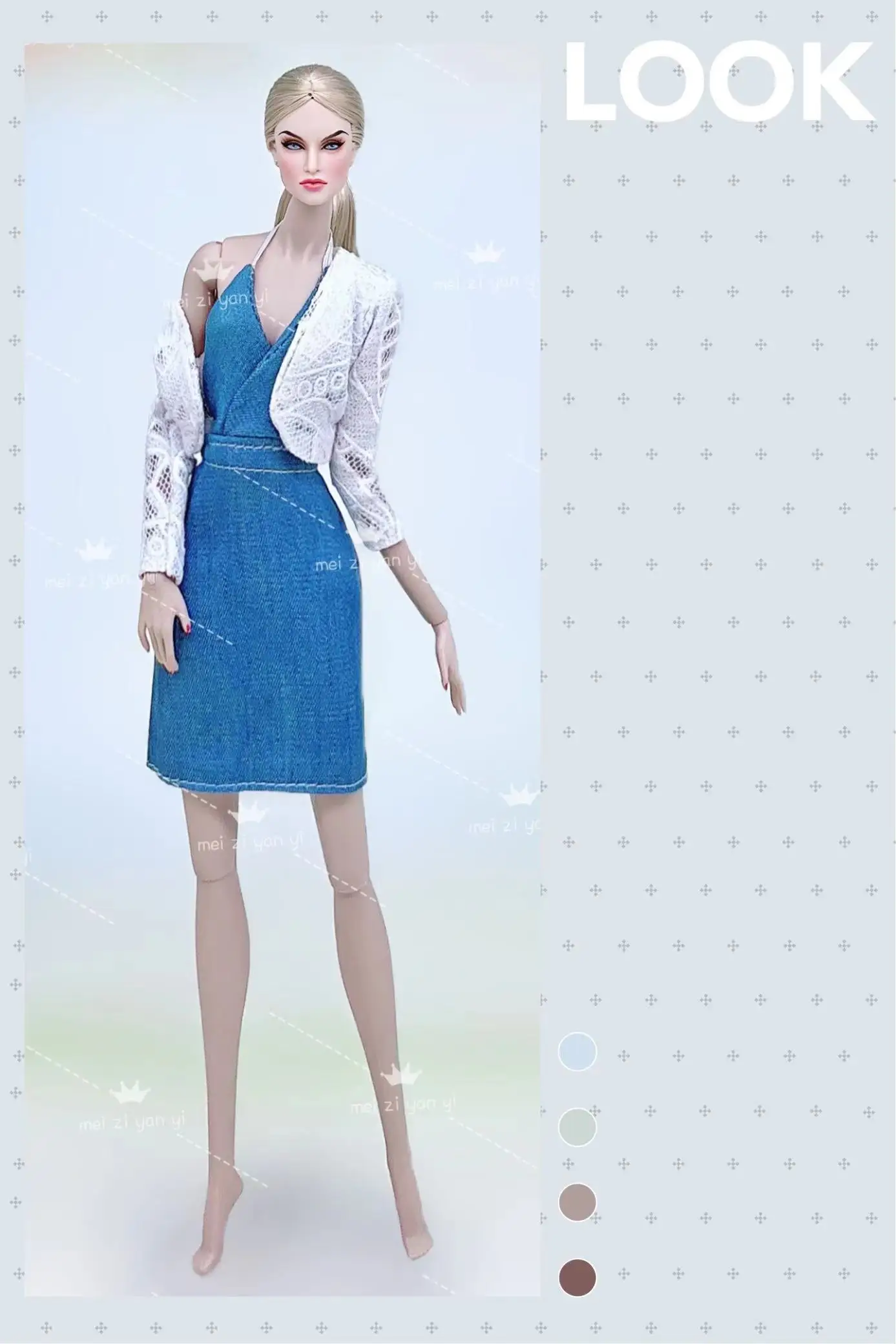 Color: black - Clothes for barbie doll accessories Dress