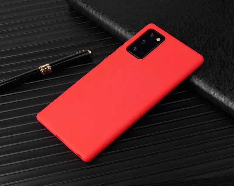 Color: black, Material: Plastic - Matte Case For Samsung Galaxy A51 A71 S20 Ultra S10 Plus A01 A31 A81 A91 A10 A20 A30 A40 A50 A70 Solid Color Silicone Cover
