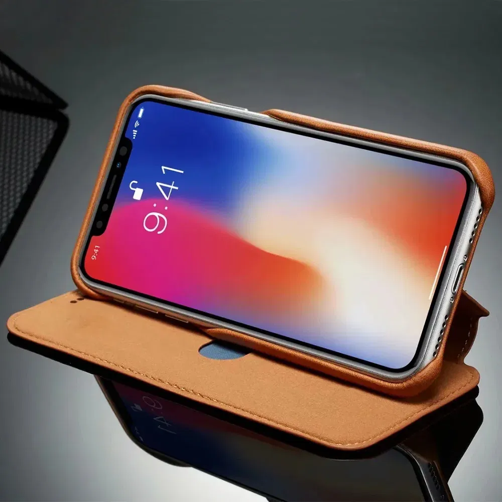 Color: Red, Material: PP - Luxury Ultra Thin Leather Case Flip Cover for Samsung S24 S23 S22 S21 S20 FE Ultra Plus A53 A52s S10 A50 S9 Note 20 10