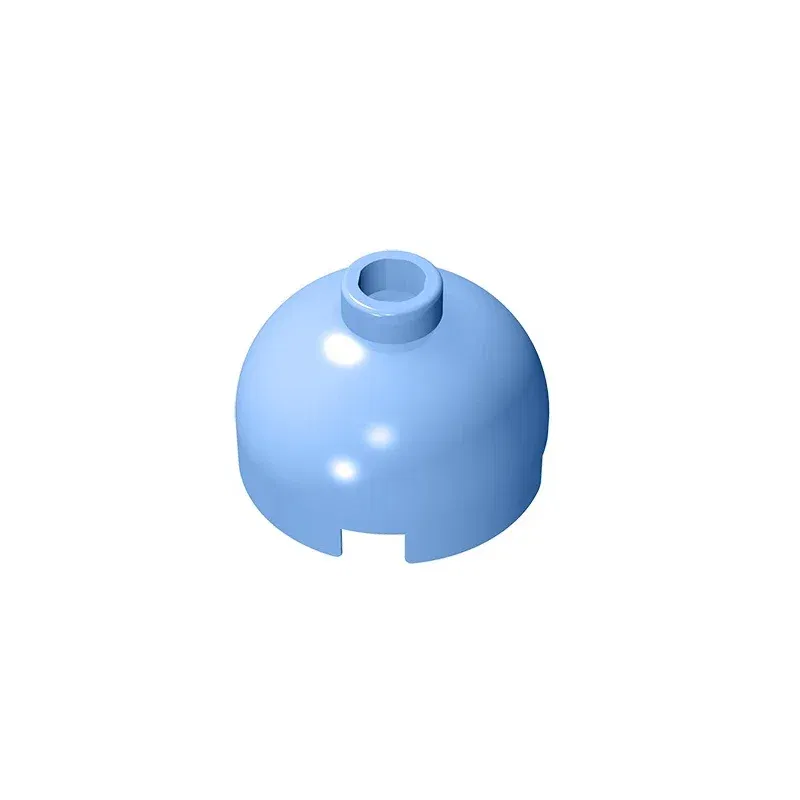 Color: Light Blue - Gobricks GDS-742 Circles/Angles Brick2x2 Round brick compatible with lego 18841 30367 DIY Educational Building Blocks