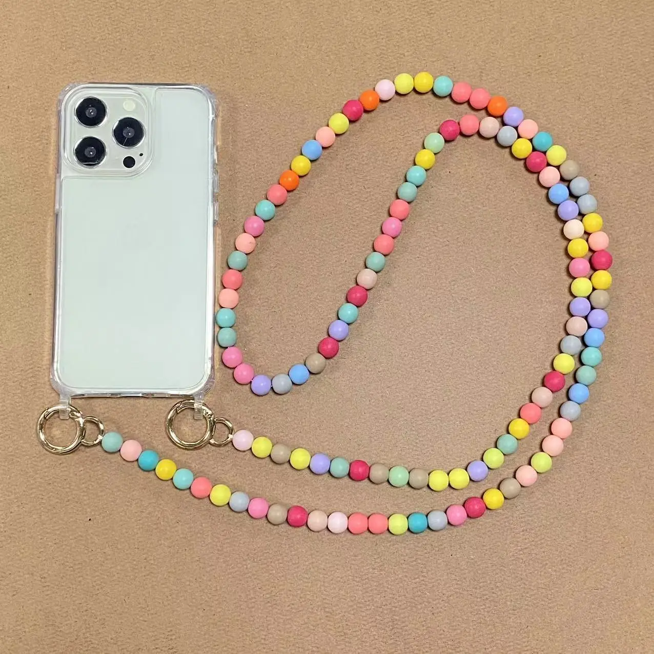 Color: Clear, Bundle: Case & Strap, Material: Plastic - Korean Pearl Bracelets Chain Case with Lanyard Aesthetic Luxury Shell for Iphone 15 12 14 Pro Max XR X XS 7 8 Plus 15 Pro Cover