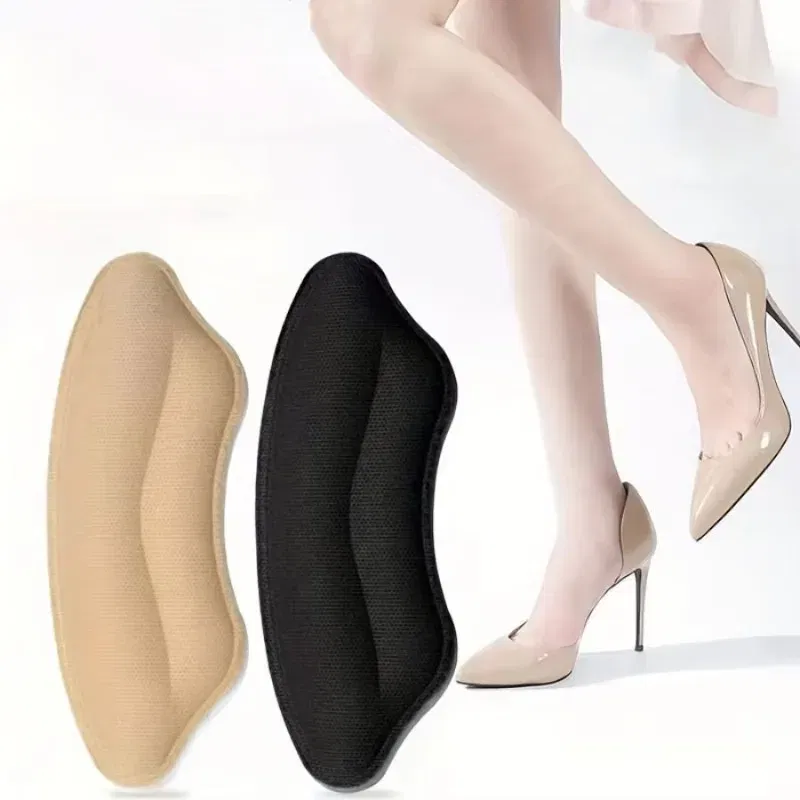 Color: black - 8-Pack Heel Pads for Too Big Shoes, Self-Adhesive Heel Protectors Inserts Improve Shoe Fit Prevent Slippage