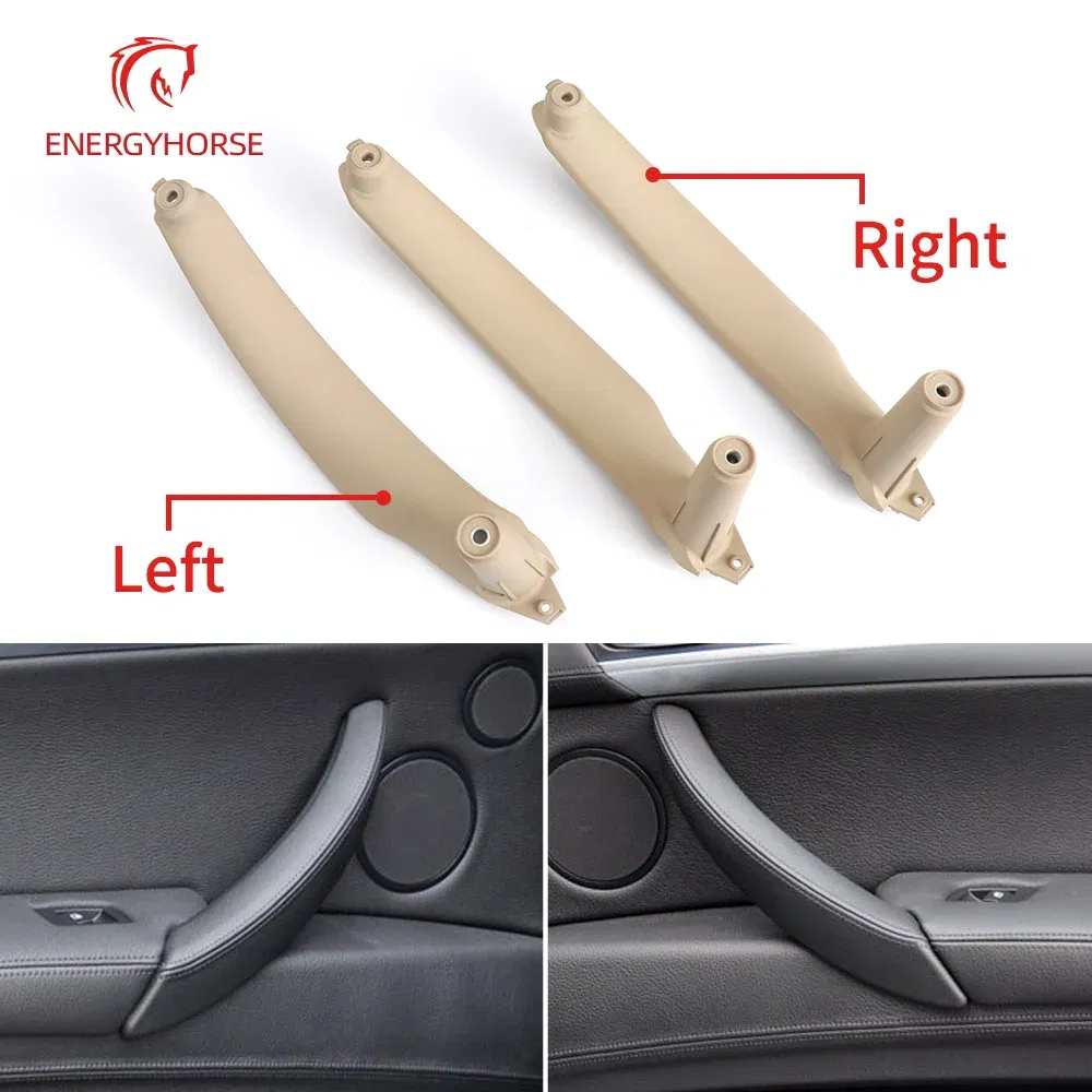 Color: GRAY, Ships From: CHINA - Interior Left Right Passenger Door Pull Handle Inside Cover Panel Trim Replacement For BMW X5 X6 E70 E71 E72 51416969401 402