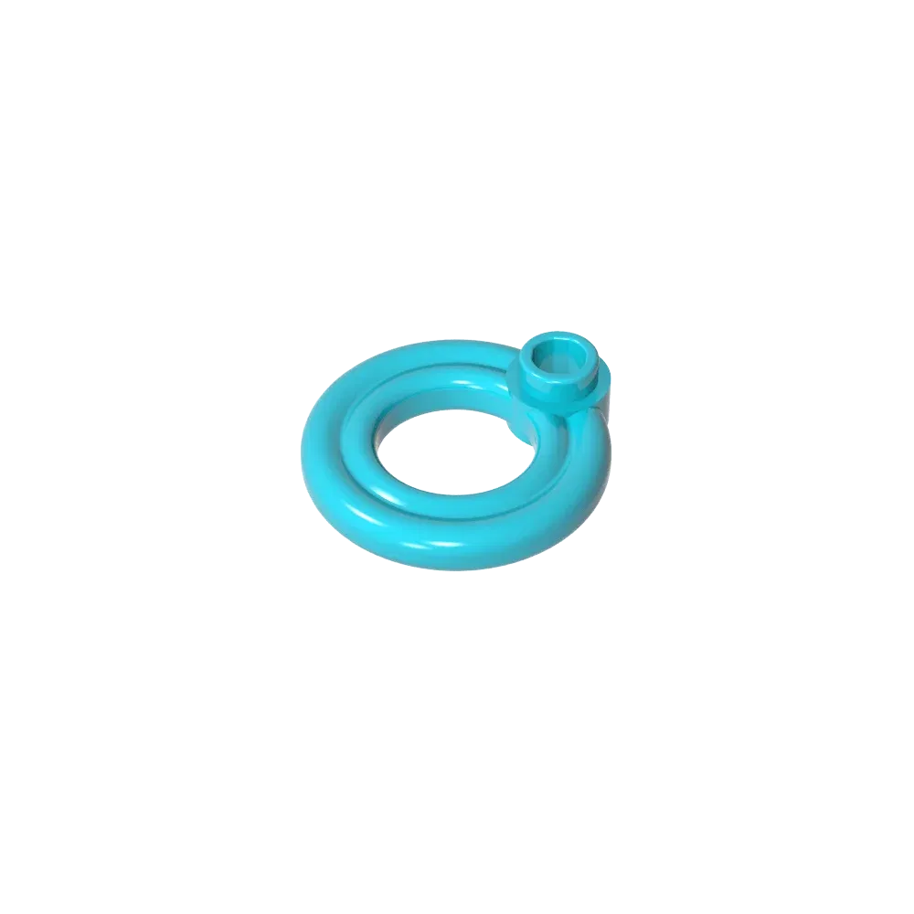 Color: Gold - Gobricks GDS-2052 Equipment Flotation Ring [Life Preserver] compatible with lego 30340 Assembles Building Blocks children's toys