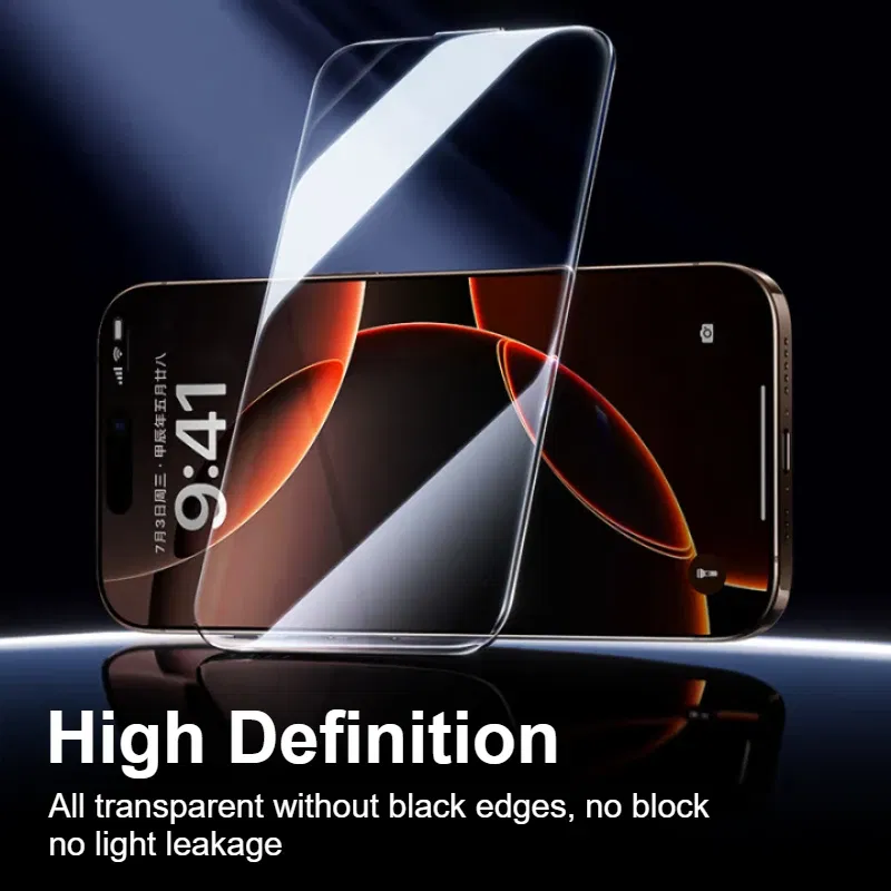 Material: High Definition, Compatibility by Model: iPhone 16e - SmartDevil 1/2PCS Dust-Free Cabin Tempered Glass Film for iPhone 16 Pro Max 15 14 13 Clear Screen Protector Borderless