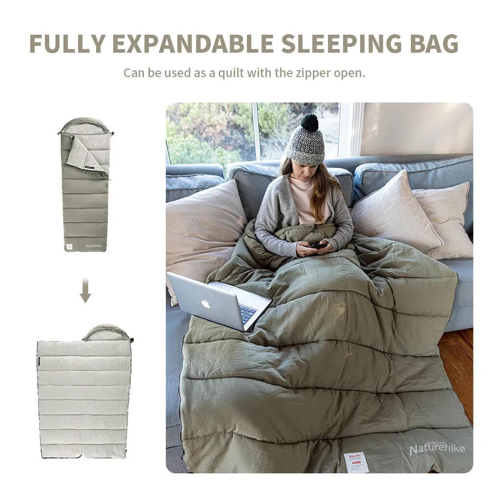 Color: light green, Ships From: CN - Naturehike Sleeping Bag M180 Lightweight Sleeping Bag M300 Double Camping Sleeping Bag M400 Machine Washable Winter Sleeping Bag
