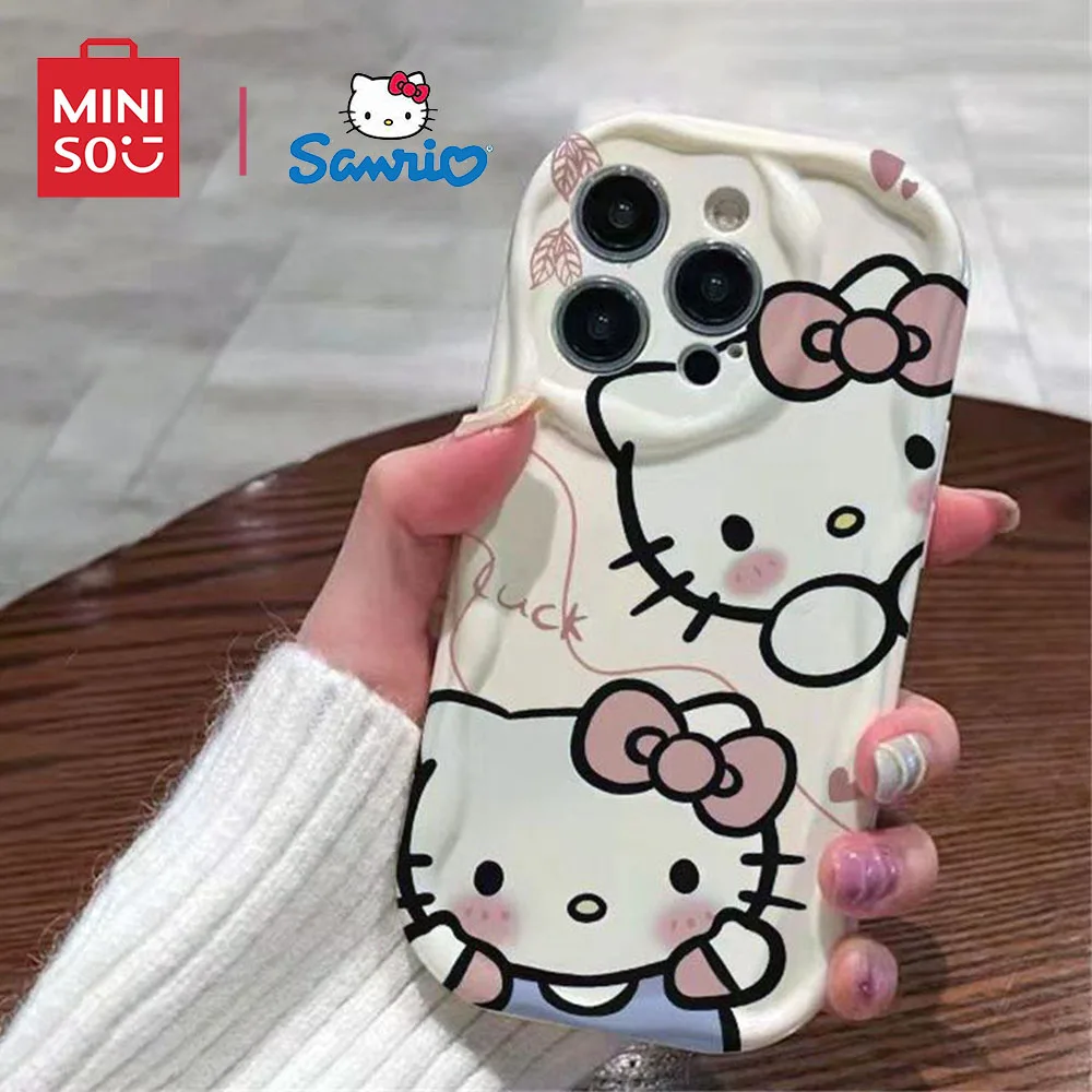 Color: Blue, Material: PP - Miniso Sanrio Collaboration Hello Kitty Phone Case For Samsung Galaxy S10 S20 S21 S22 S23 S24 FE Plus Ultra Note 20 Phone Case