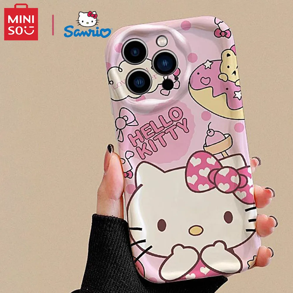 Color: Blue, Material: PP - Miniso Sanrio Collaboration Hello Kitty Phone Case For Samsung Galaxy S10 S20 S21 S22 S23 S24 FE Plus Ultra Note 20 Phone Case