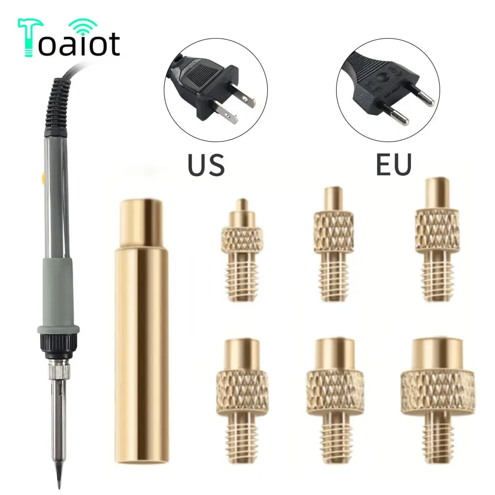 Color: WHITE - Heat Insert Nut Iron Tip Brass Hot Melt Insert Nut Embedded Kit M2-M8 Soldering Iron Tip Heat Insertion Tool 3D Printer Accessor