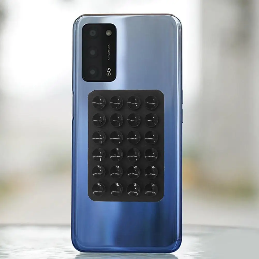 Color: Yellow, Ships From: CHINA - Multifunctional Mobile Phone Silicone Suction Cup 24 Square Mobile Phone Single-Sided Case Anti-Slip Holder Mount Suction