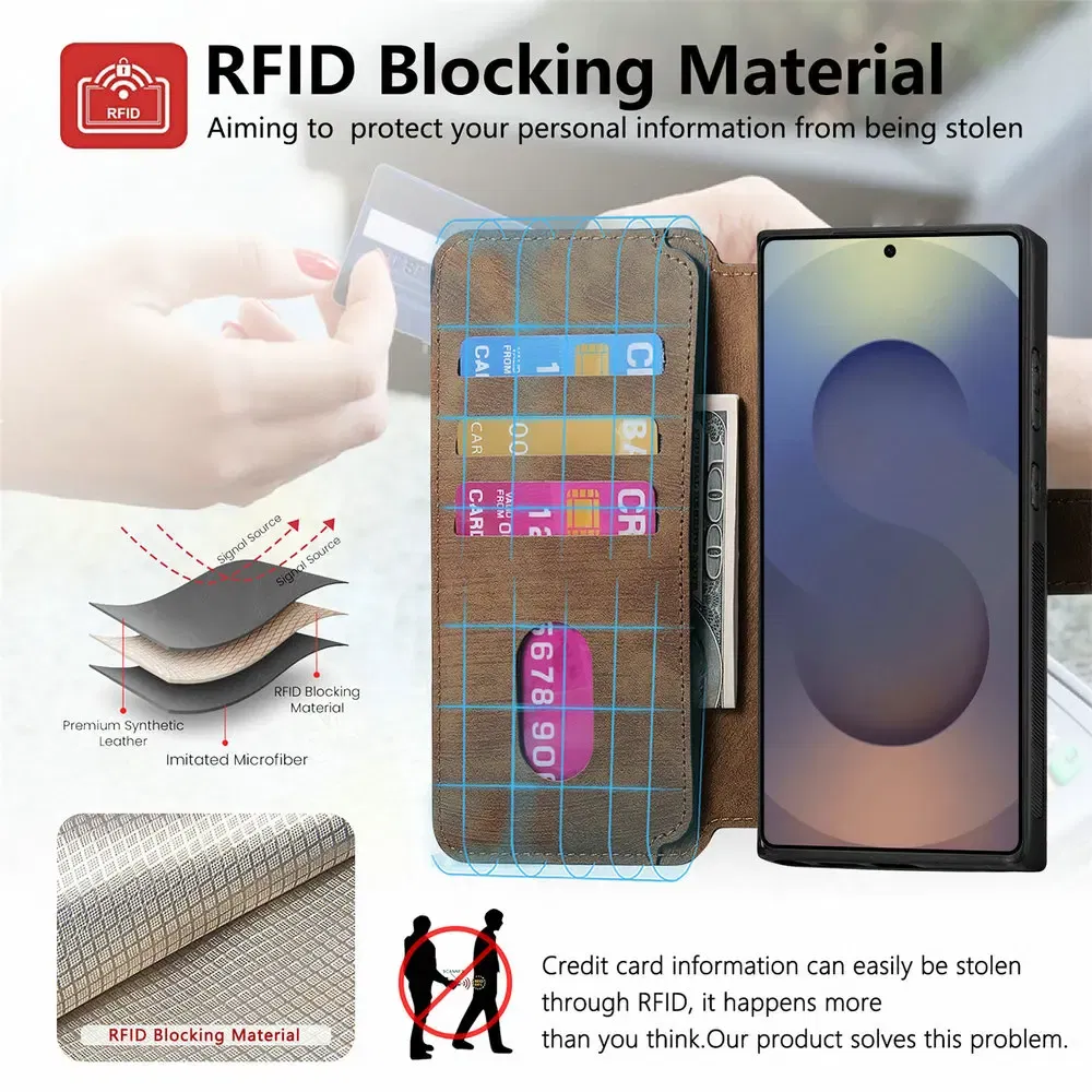 Color: black, Material: Plastic - Detachable 2IN1 Leather Card Funda for Xiaomi Poco F7 X7 M7 Pro 5G Luxury Case Magnetic Wallet Etui Poco X7 Pro F 7 Ultra Cover