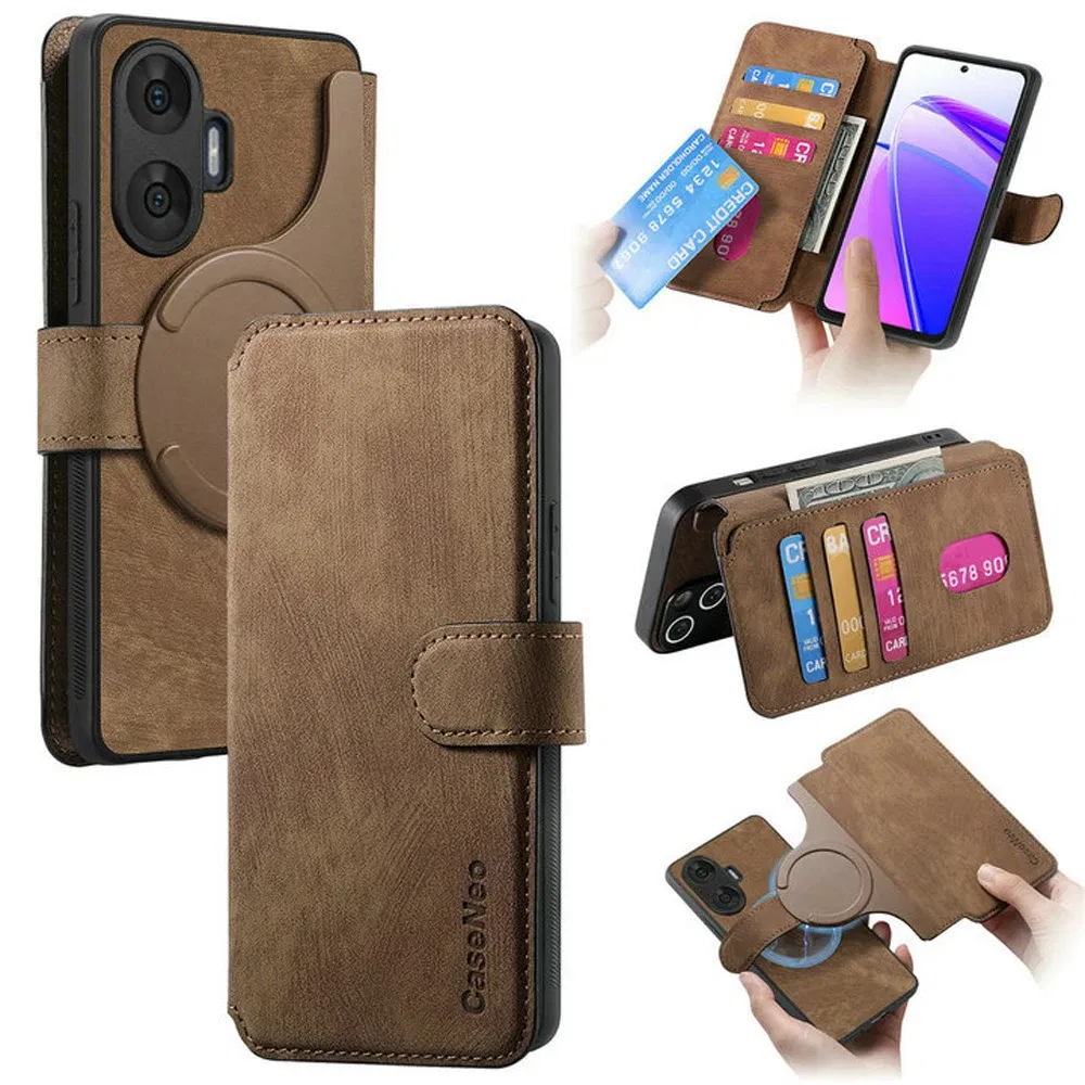 Color: black, Material: Plastic - Detachable 2IN1 Leather Card Funda for Xiaomi Poco F7 X7 M7 Pro 5G Luxury Case Magnetic Wallet Etui Poco X7 Pro F 7 Ultra Cover